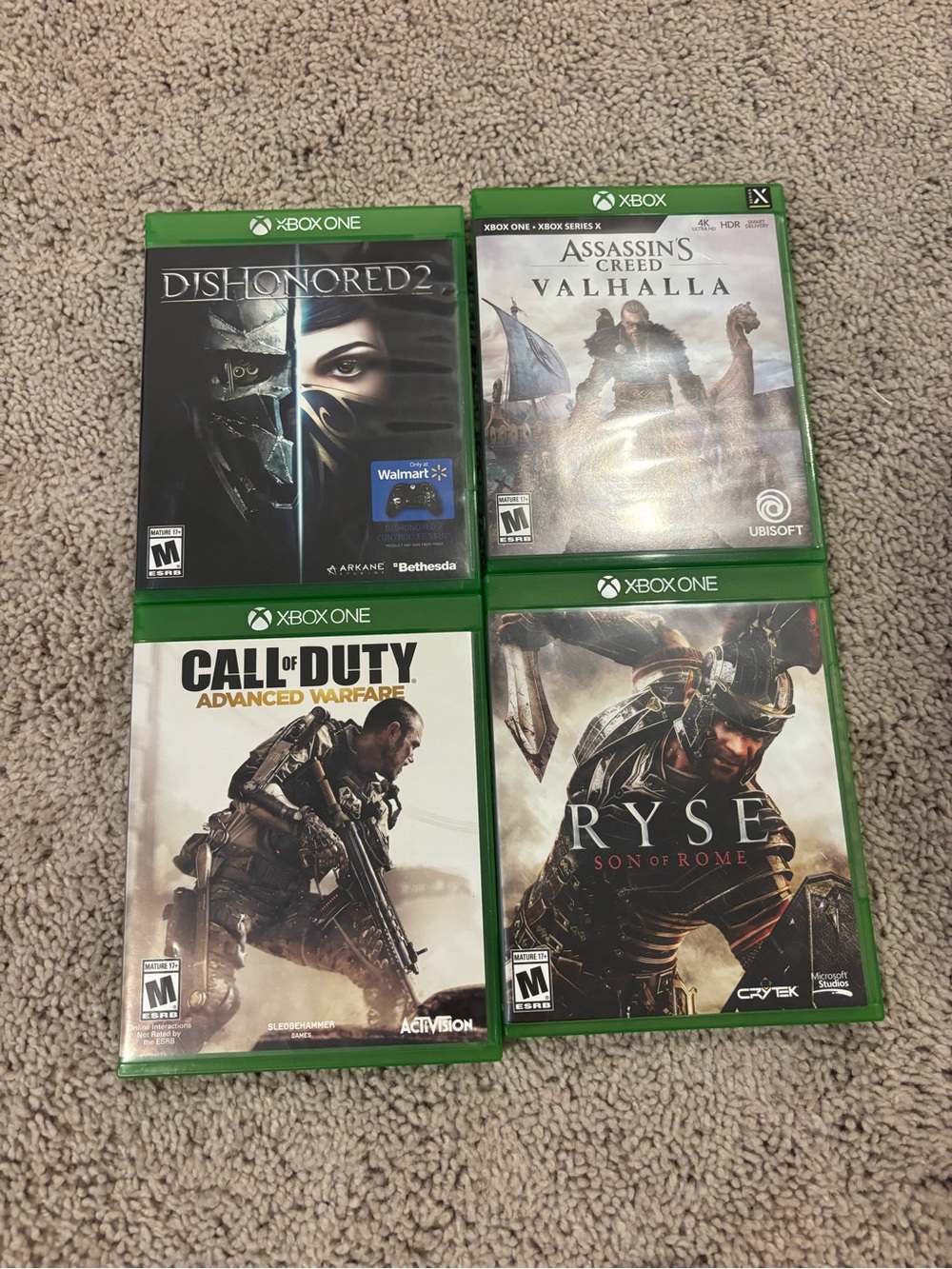 Bundle of four Xbox one games